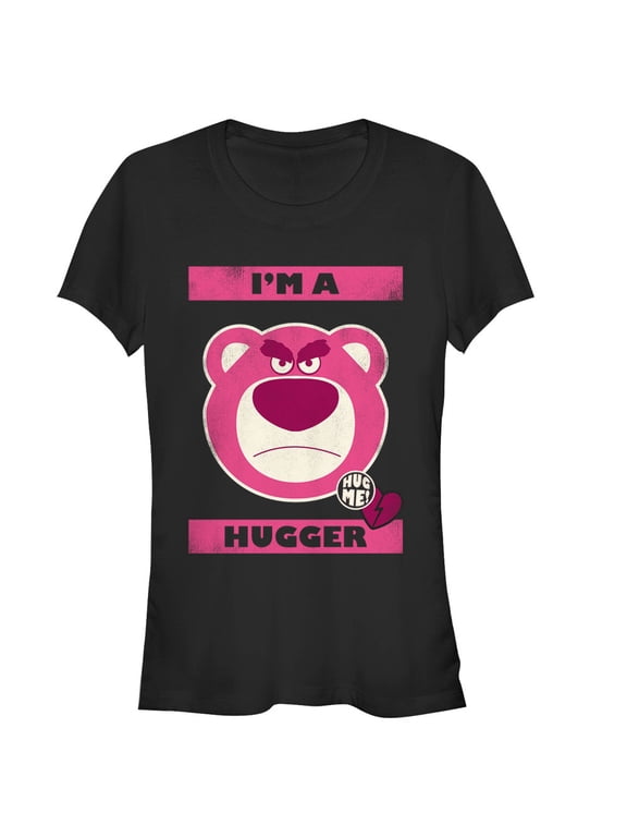 Junior's Toy Story I'm a Hugger Lotso Bear Graphic Tee Black X Large