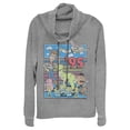 thumbnail image 1 of Junior's Toy Story Retro Best Friend Toys  Cowl Neck Sweatshirt Gray Heather 4X Large, 1 of 3