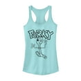 thumbnail image 1 of Junior's Toy Story Running Forky  Racerback Tank Top Cancun X Large, 1 of 3