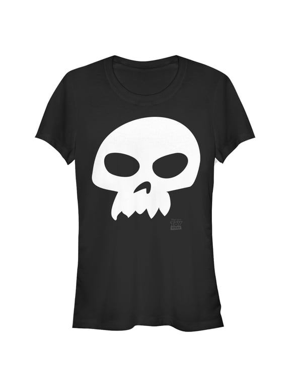 Junior's Toy Story Sid Skull Graphic Tee Black Small