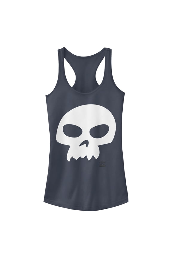Junior's Toy Story Sid Skull Racerback Tank Top Indigo Large
