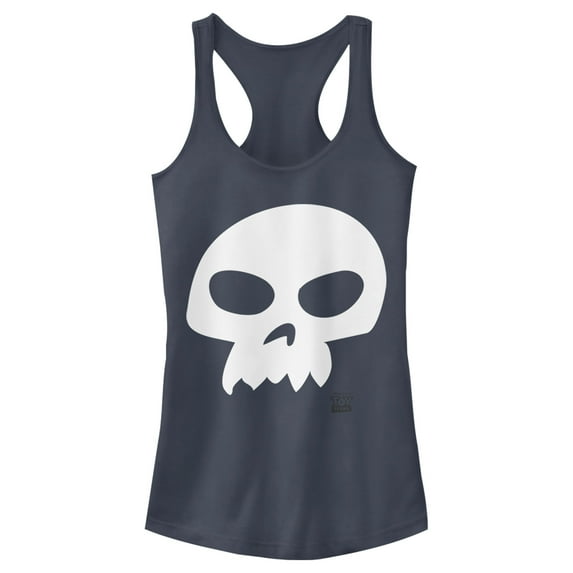 Junior's Toy Story Sid Skull Racerback Tank Top Indigo X Large