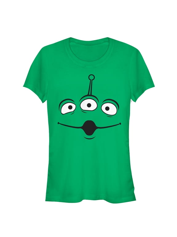 Junior's Toy Story Squeeze Alien Costume Tee Graphic Tee Kelly Green Large