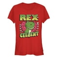 thumbnail image 1 of Junior's Toy Story Valentine Rex-Cellent  Graphic Tee Red Small, 1 of 2