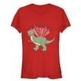 thumbnail image 1 of Junior's Toy Story Valentine Rex Hugger Graphic Tee Red Small, 1 of 2