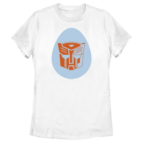 Women's Transformers Autobots Egg Logo Graphic Tee White X Large