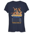 thumbnail image 1 of Junior's Turning Red 4*Town Tour Dates Graphic Tee Navy Blue / 1 Medium, 1 of 3