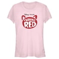 thumbnail image 1 of Junior's Turning Red Panda Silhouette Logo  Graphic Tee Light Pink / 1 X Large, 1 of 3