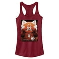 thumbnail image 1 of Junior's Turning Red Red Panda Mei Lee Poster  Racerback Tank Top Scarlet X Large, 1 of 4