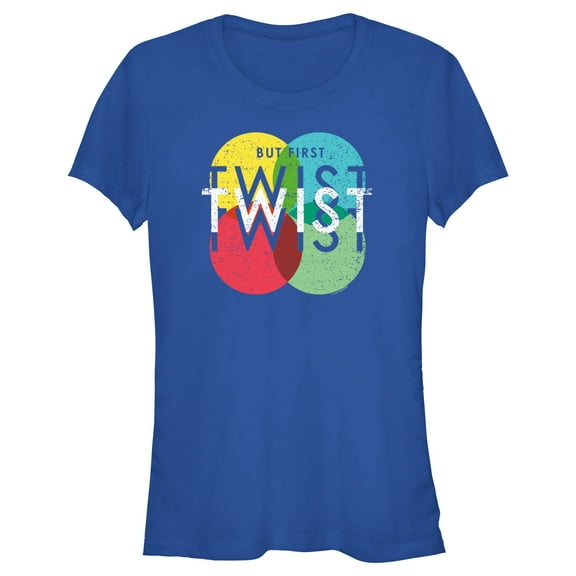 Junior's Twister But First Twist  Graphic T-Shirt