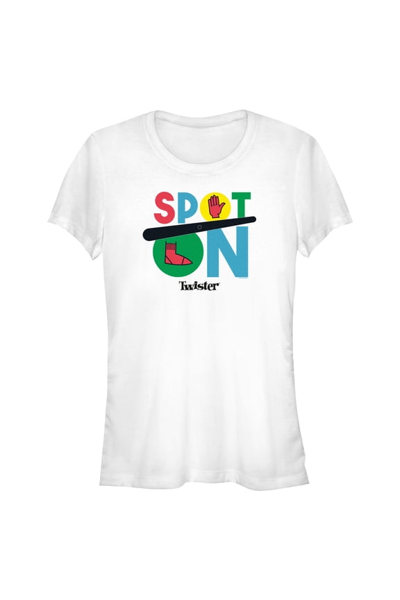 Junior's Twister Spot On Graphic T-Shirt