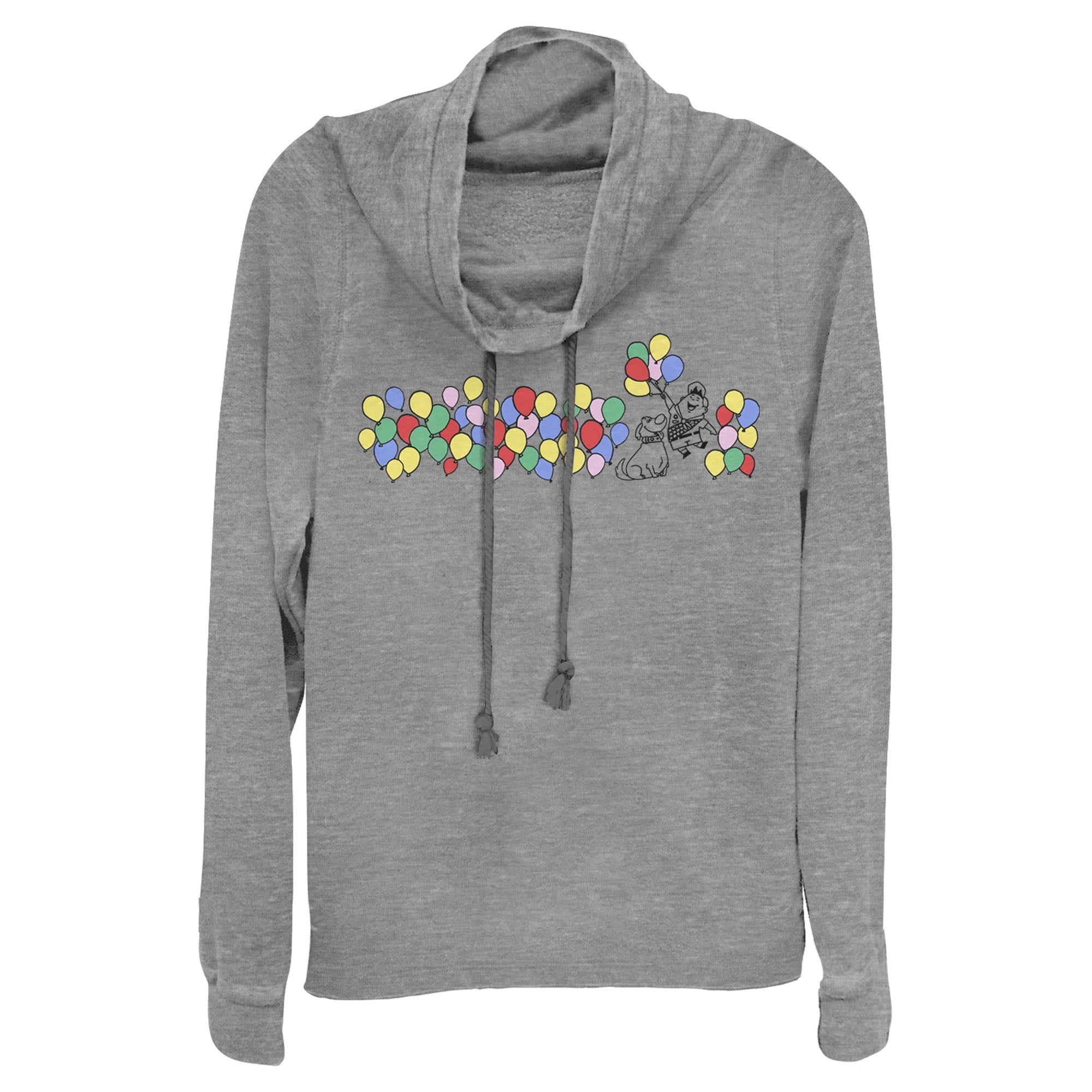 【U LAN】Arc collar patch stripe balloon sweatshirt Junior-s-Up-Rainbow-Balloon-