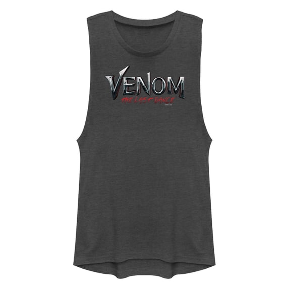 Junior's Venom: The Last Dance Official Movie Logo Festival Muscle Graphic T-Shirt