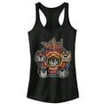 thumbnail image 1 of Junior's Voltron: Defender of the Universe Retro Lion Target Racerback Tank Top Black X Large, 1 of 4