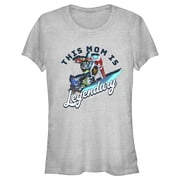 Junior's Voltron Legendary Defender Legendary Mom Graphic Tee Athletic Heather Medium