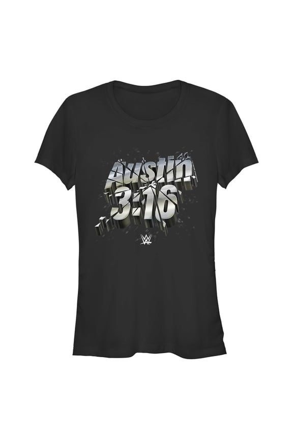Junior's WWE Austin 3:16 Graphic Tee Black Small