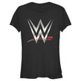 thumbnail image 1 of Junior's WWE Chrome Logo Graphic Tee Black Small, 1 of 3