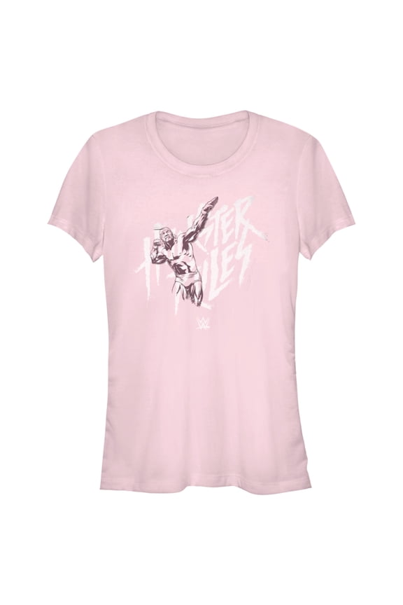 Junior's WWE Hulk Hogan Hulkster Rules Graphic Tee Light Pink Medium