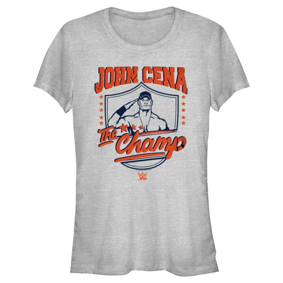 Junior's WWE John Cena The Champ Graphic Tee Athletic Heather Large
