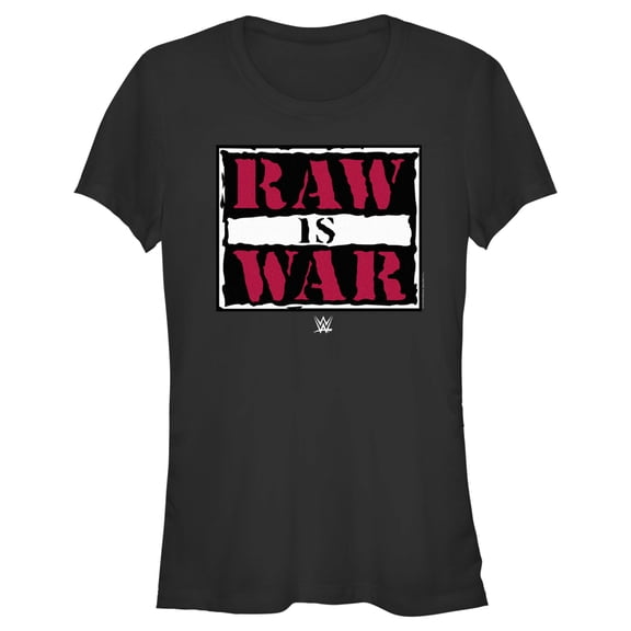 Junior's WWE Raw is War  Graphic Tee Black Medium