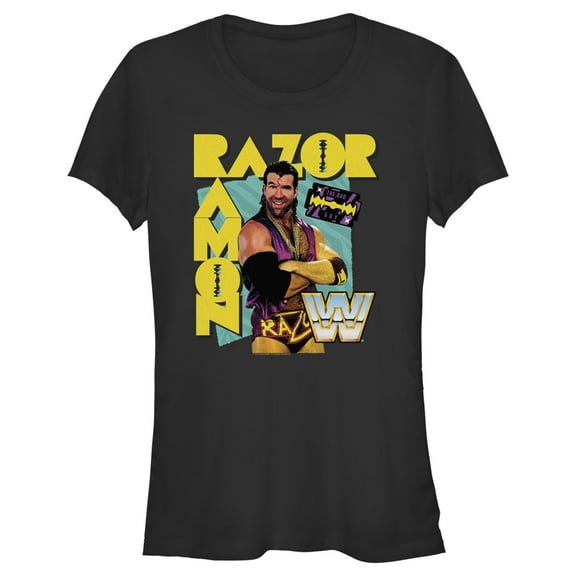 Junior's WWE Razor Ramon Graphic Tee Black 2X Large