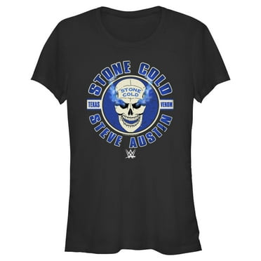 Junior's WWE Stone Cold Steve Austin Texas Venom Logo  Graphic Tee Black Large