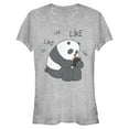thumbnail image 1 of Junior's We Bare Bears Panda Internet Likes  Graphic Tee Athletic Heather X Large, 1 of 3