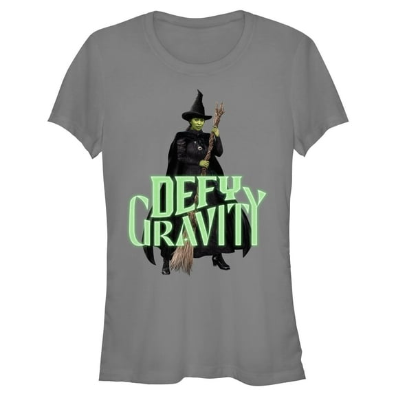 Junior's Wicked Elphaba Defy Gravity  Graphic T-Shirt