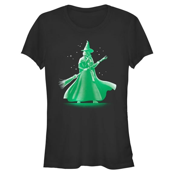 Junior's Wicked Elphaba Stars  Graphic T-Shirt