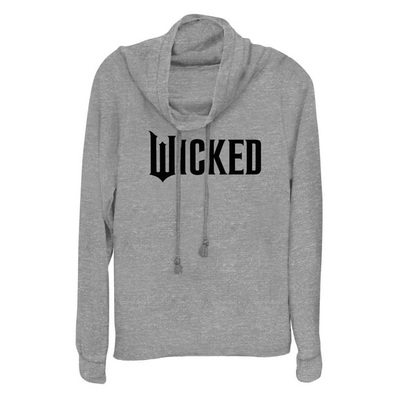 Junior's Wicked Official Logo Cowl Neck Sweatshirt