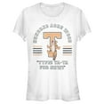 thumbnail image 1 of Junior's Winnie the Pooh Collegiate Tigger Graphic Tee White Small, 1 of 3