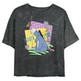 thumbnail image 1 of Junior's Winnie the Pooh Retro Spring Eeyore Crop Graphic Tee Black Large, 1 of 4