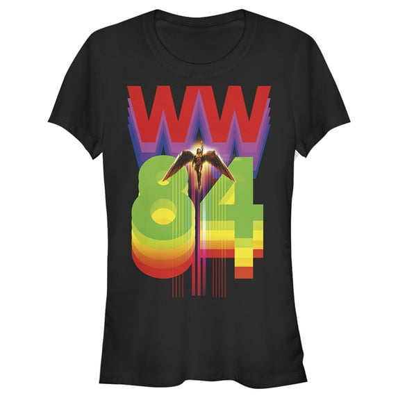 Junior's Wonder Woman 1984 Rising Eagle Graphic Tee Black X Large
