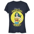 thumbnail image 1 of Junior's Wonder Woman Moms Are Everyday Heroes  Graphic Tee Navy Blue Large, 1 of 3