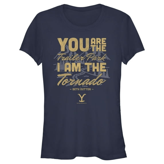 Junior's Yellowstone Beth Dutton Trailer Park I Am The Tornado Graphic T-Shirt