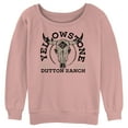 thumbnail image 1 of Junior's Yellowstone Cow Skull Dutton Ranch Est. 1886  Sweatshirt, 1 of 3