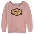 thumbnail image 1 of Junior's Yellowstone Distressed Dutton Ranch Montana Est 1886 Logo  Sweatshirt, 1 of 3