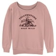 thumbnail image 1 of Junior's Yellowstone Distressed Stay Wild  Sweatshirt, 1 of 3