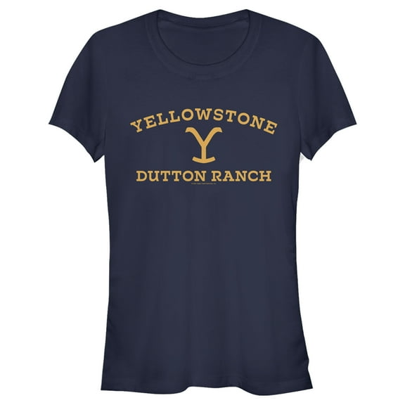 Junior's Yellowstone Large Dutton Ranch Brand Graphic T-Shirt