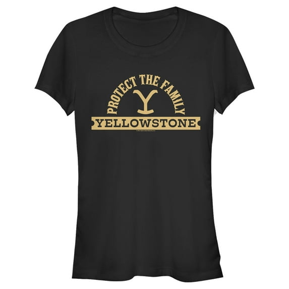 Junior's Yellowstone Protect The Family Graphic T-Shirt