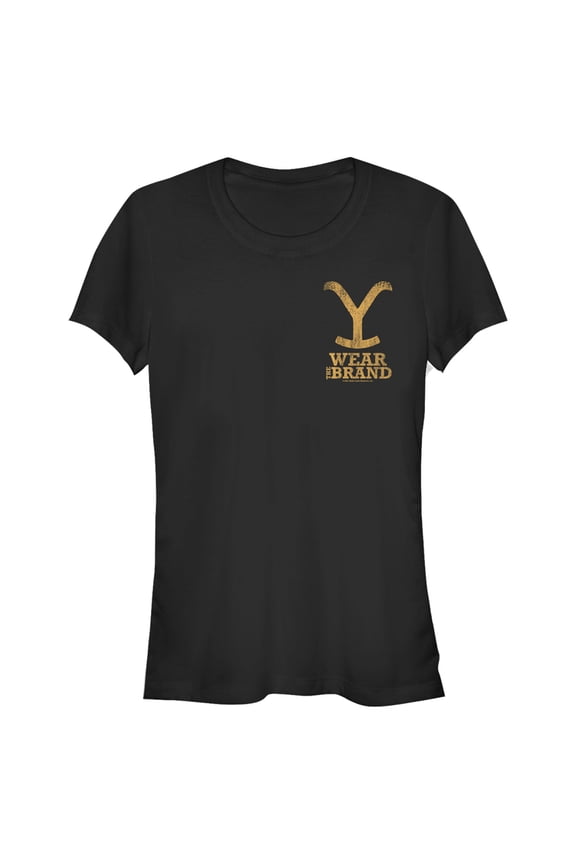Junior's Yellowstone Wear The Brand Pocket Logo Graphic T-Shirt