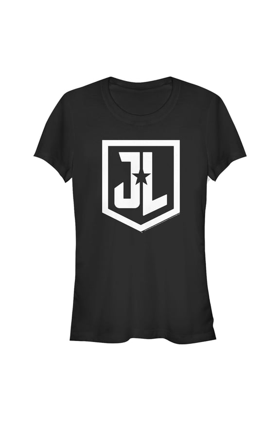 Junior's Zack Snyder Justice League Badge Logo Graphic Tee Black 2X Large