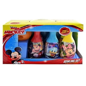 Junior w Display Box- Disney Mickey Mouse Indoor& Outdoor Bowling Set -