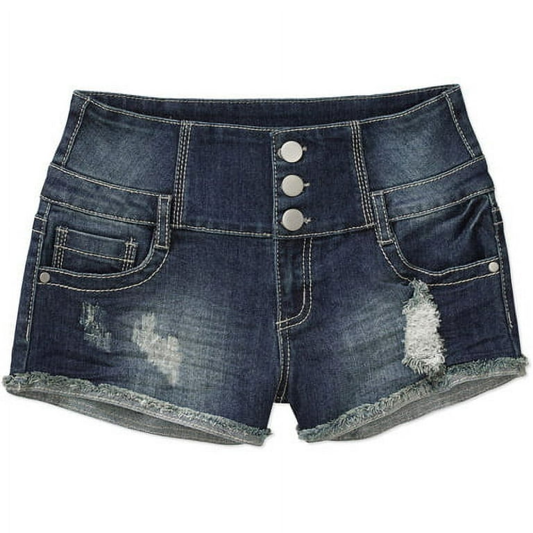 3 button clearance high waisted shorts