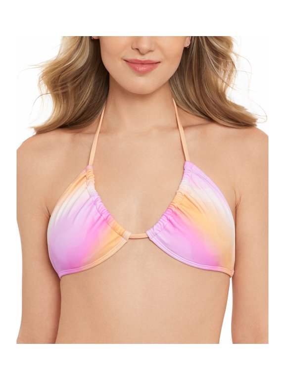 Juniors' 3-Way Convertible Bikini Top Heat Wave S