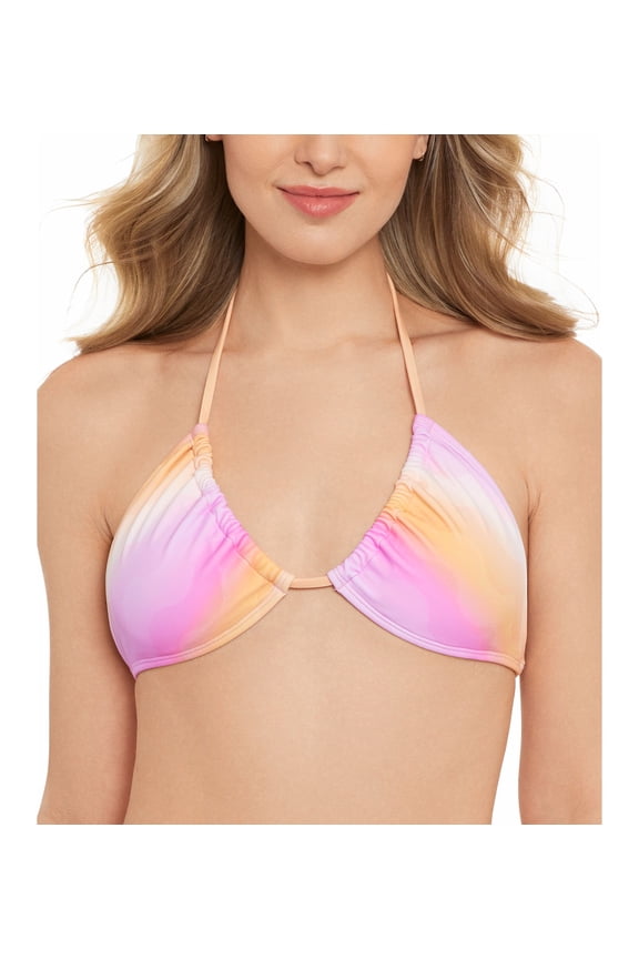Juniors' 3-Way Convertible Bikini Top Heat Wave XS