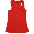 thumbnail image 1 of Juniors Activewear Mix Match Separates Tank Top T-Shirt or Shorts (Large, Tank -Red), 1 of 2