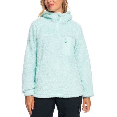 Juniors' Alabama Half-Zip Adjustable-Hem Fleece Hoodie Fair Aqua S