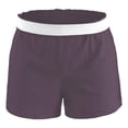 thumbnail image 1 of Juniors  Ath Short V-Notch Side Seam, Soft Pink - Large, 1 of 1