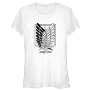 Juniors Attack on Titan Classic Scout Regiment Logo T Shirt